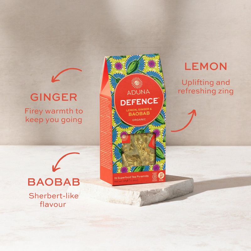 Aduna Baobab tea 15 tea bags, UK version