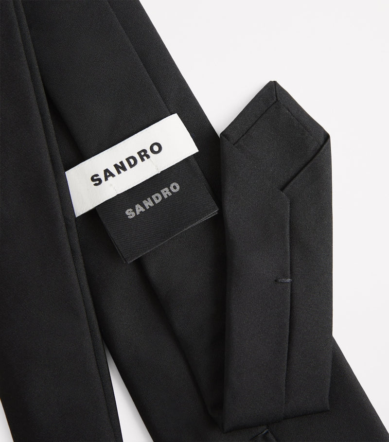 Sandro Paris silk tie monochromatic 8cm (British brand)