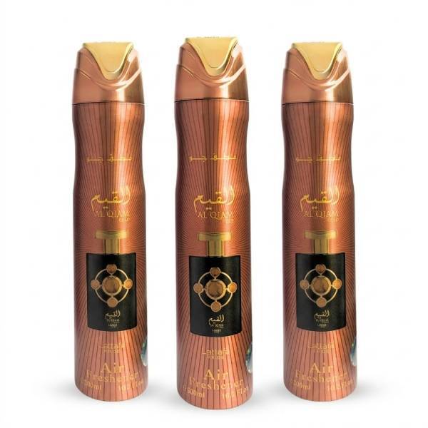 Lattafa Pride Al Qiam Gold air freshener 300ml pack of 3, UK version