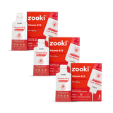 Holland & Barrett Zooki Liposomal Vitamin B12 2500mcg Strawberry Flavour Supplement 90 Sachets- Buy online at McGrocer