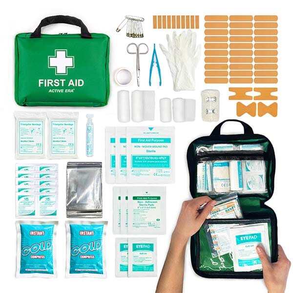 Active Era 90-piece first aid kit bag, imported from the UK