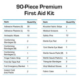 Active Era 90-piece first aid kit bag, imported from the UK