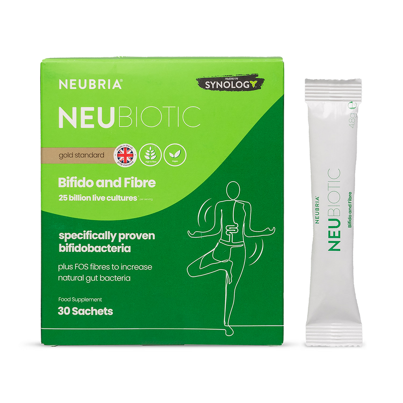 Neubria probiotic supplement Bifido & Fibre 30 sachets, UK version