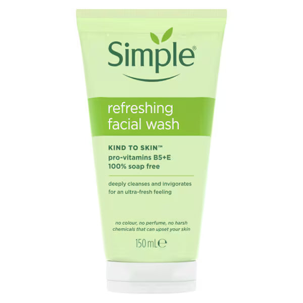 Simple Kind to Skin Refreshing Facial Wash (British brand)