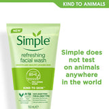 Simple Kind to Skin Refreshing Facial Wash (British brand)