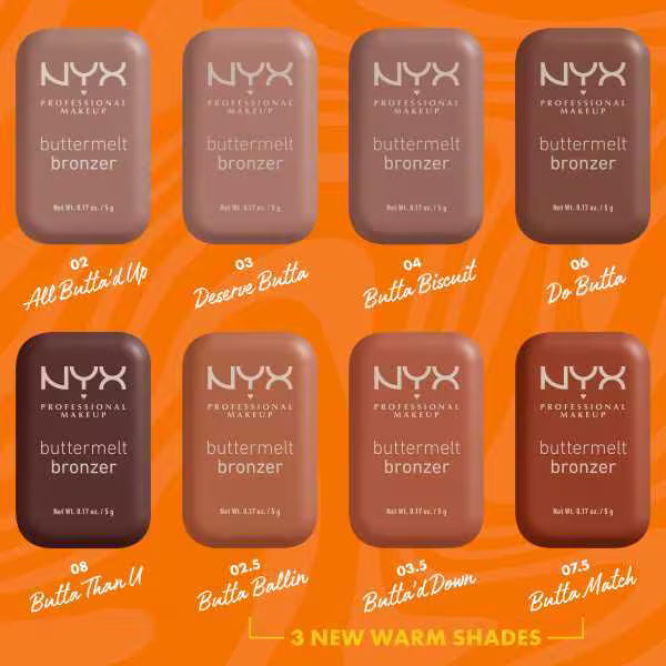 NYX Buttermelt Bronzer Butta Match, imported from the UK