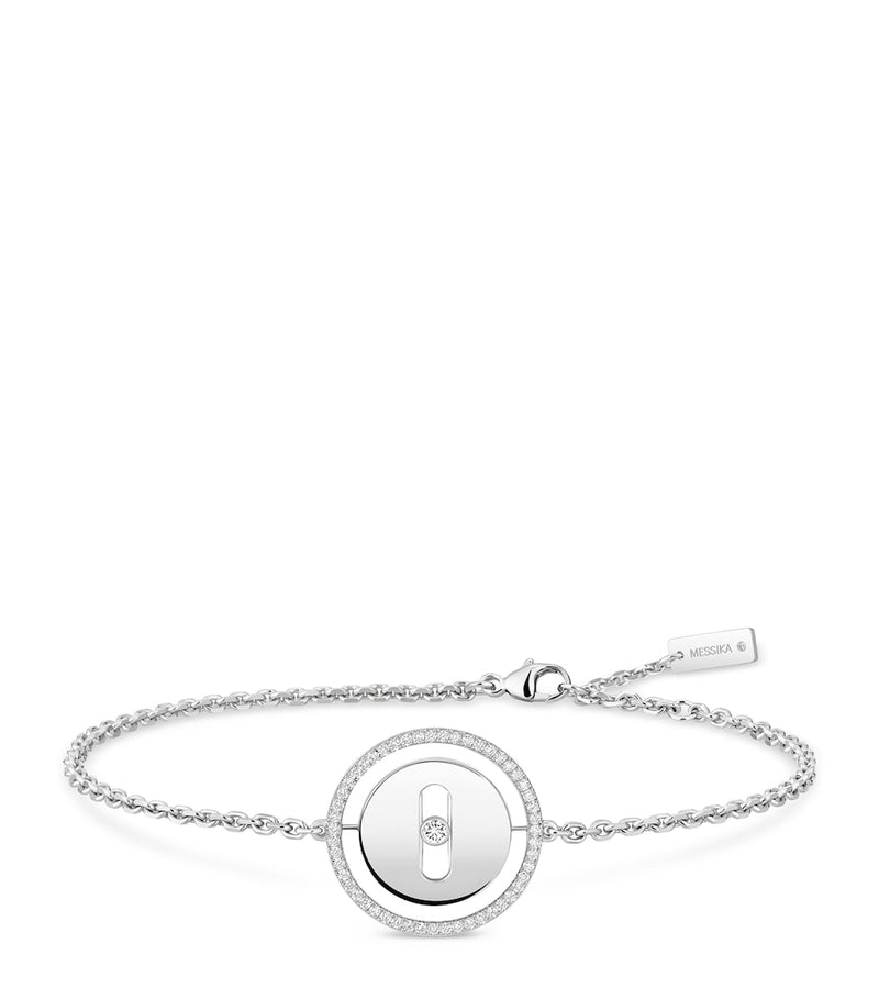 Messika Lucky Move white gold diamond bracelet 0.17ct, UK version