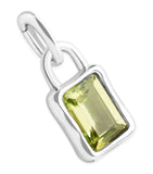 Astrid & Miyu August birthstone charm rhodium-plated sterling silver (British brand)