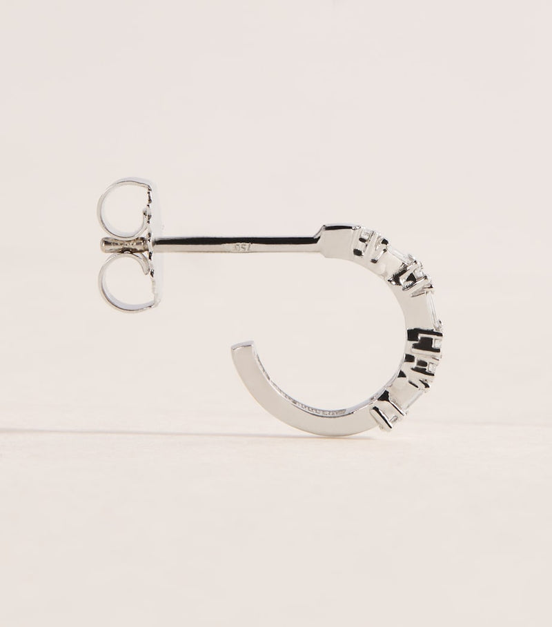 Suzanne Kalan mini thin mix hoop earrings (British brand)