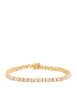 Harrods Suzanne Kalan Yellow Gold and Diamond Mini Classic Tennis Bracelet- Buy online at McGrocer