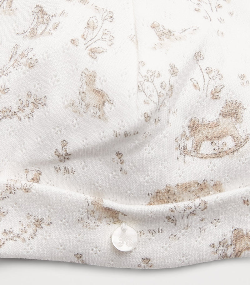 Tartine et Chocolat cotton printed beanie (British brand)