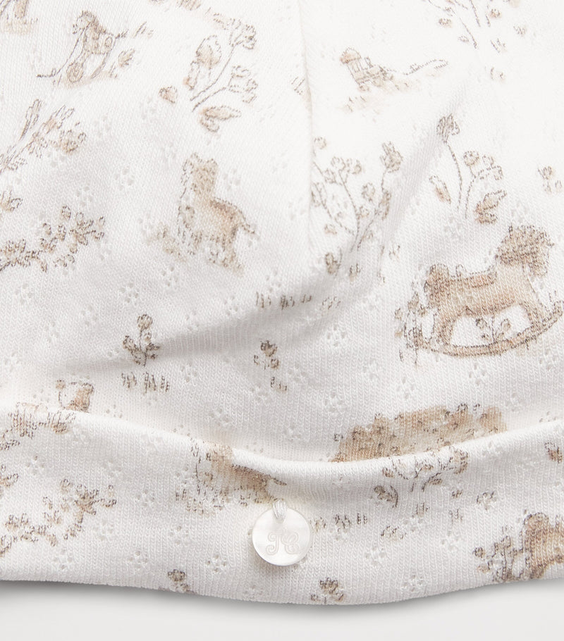Tartine et Chocolat cotton printed beanie (British brand)