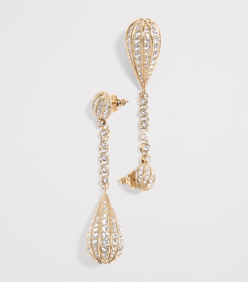 Valentino Garavani drop earrings with crystals - British product