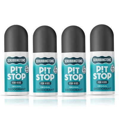 Superdrug Scrubbingtons Pit Stop Kids Deodorant Roll On Original Fresh 75ml x 4- Buy online at McGrocer