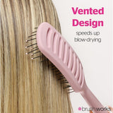 Brushworks slim vent hair brush, imported from the UK