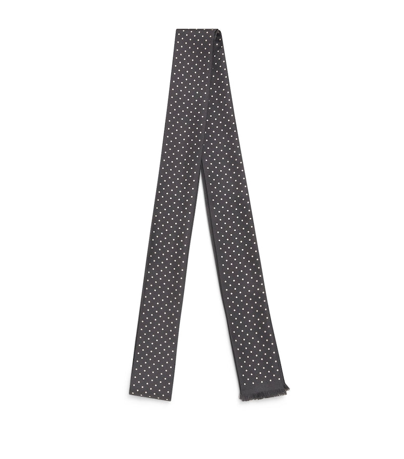 TOM FORD silk polka-dot scarf long - British product