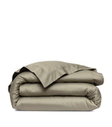 Harrods Yves Delorme Triomphe Kaki Super King Duvet Cover 260cm x 220cm- Buy online at McGrocer