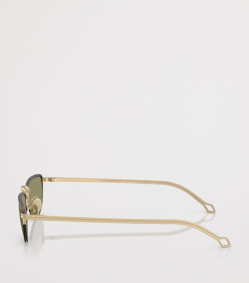 Giorgio Armani butterfly sunglasses steel frame (British brand)