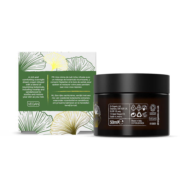 Dr Organic Evoke Tranquility Night Cream 50ml - British product