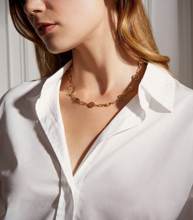 Boodles Be Bold necklace with diamonds in yellow gold (British brand)