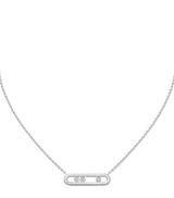 Harrods Messika Move Classique White Gold and Diamond Necklace (0.20ct)- Buy online at McGrocer