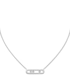 Messika Move Classique white gold diamond necklace 0.20ct, UK version