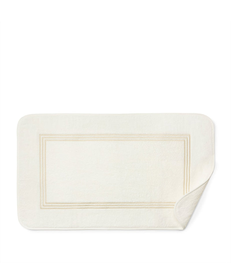 Pratesi Tre Righe bath mat 20cm x 35cm, imported from the UK
