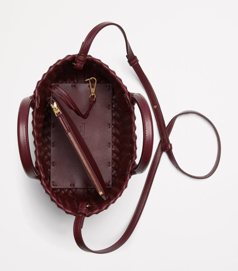 Bottega Veneta Mini Leather Cabat Tote Bag, imported from the UK