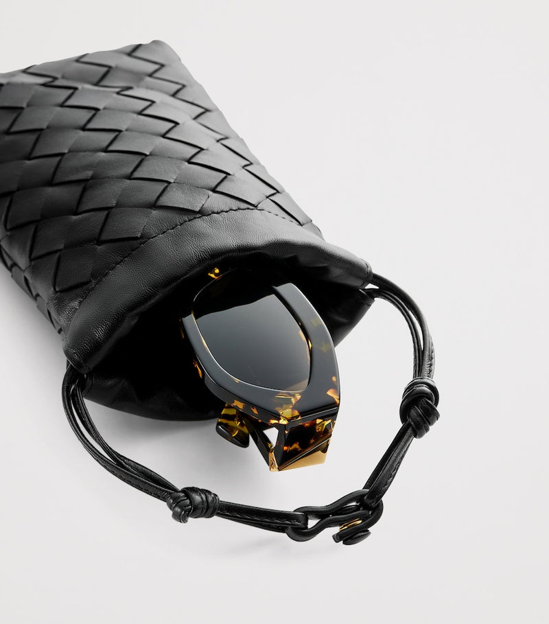 Bottega Veneta leather dustbag eyewear case, UK version