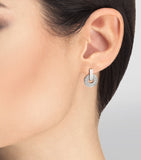 Bvlgari BVLGARI earrings 18kt white gold diamond (British brand)