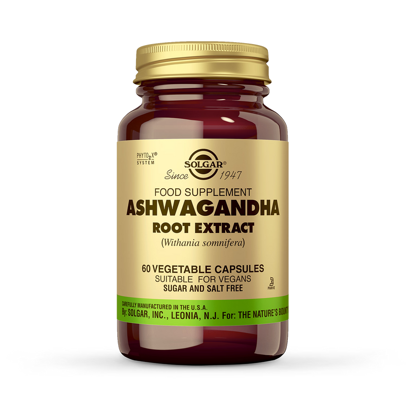 Solgar Ashwagandha root extract capsules 60 (British brand)