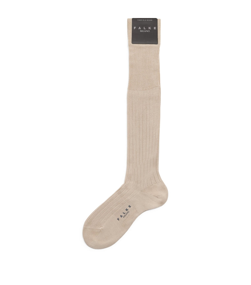 Falke Milano knee-high socks organic cotton blend - British product