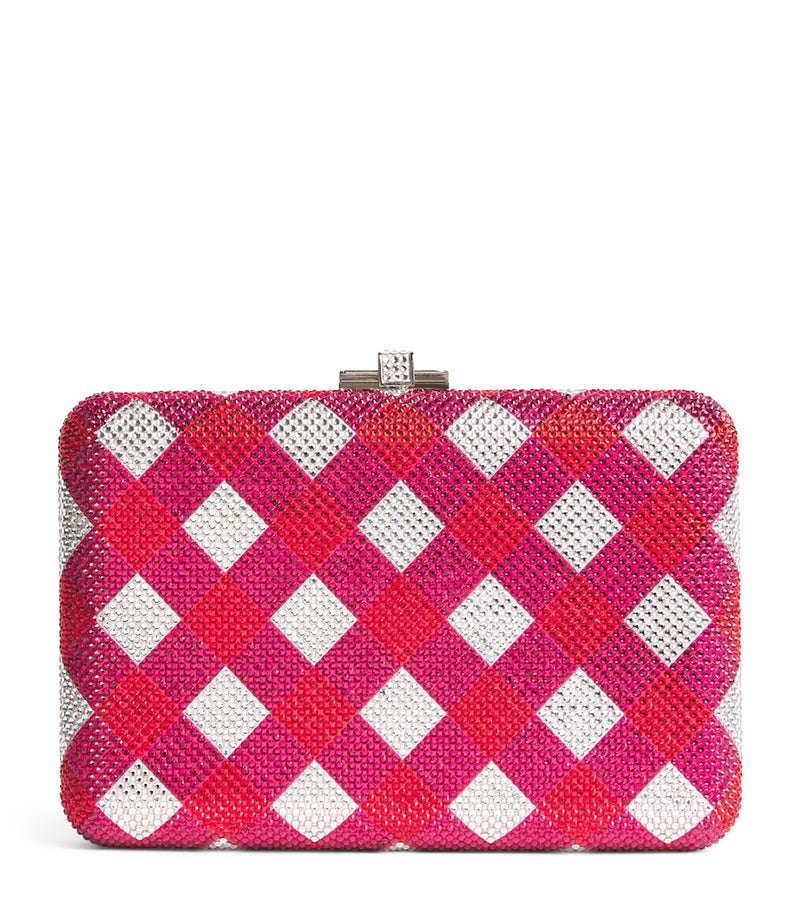 Judith Leiber embellished clutch bag with crystals, UK version