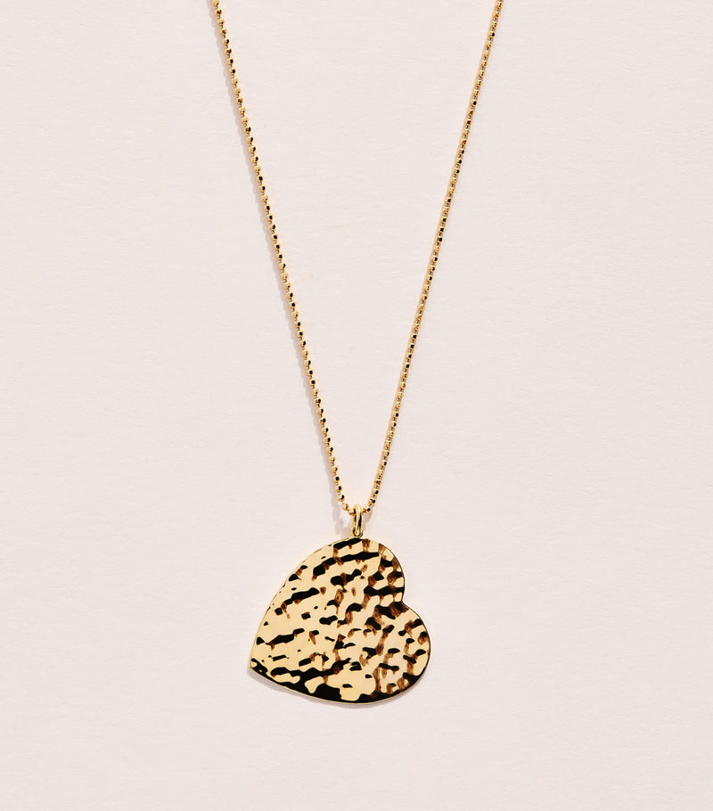 Jennifer Meyer hammered heart necklace (British brand)
