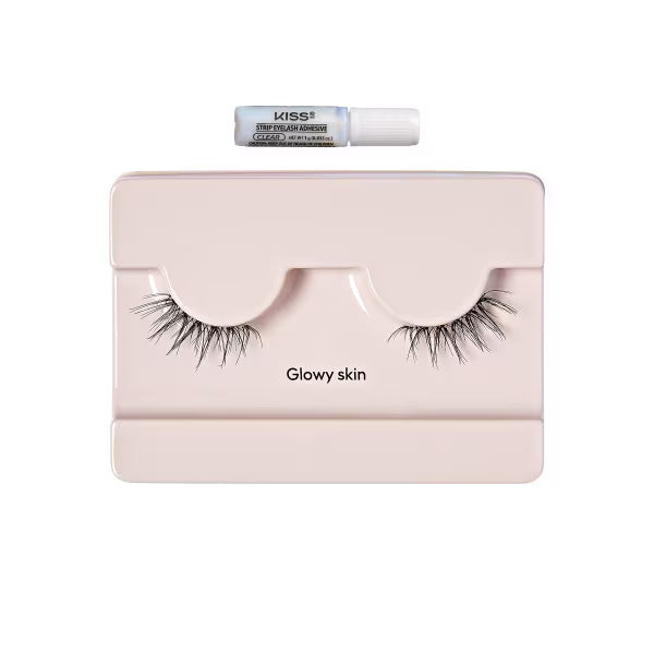Kiss The New Natural Half Lash Strips 01, UK version kit