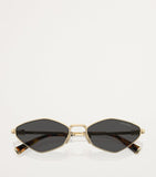 Miu Miu sunglasses MU 56ZS gold shine grey (British brand)