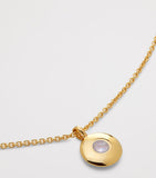 Monica Vinader gold vermeil moonstone necklace (British brand)