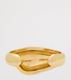 Saint Laurent brass teardrop dome cuff, UK version