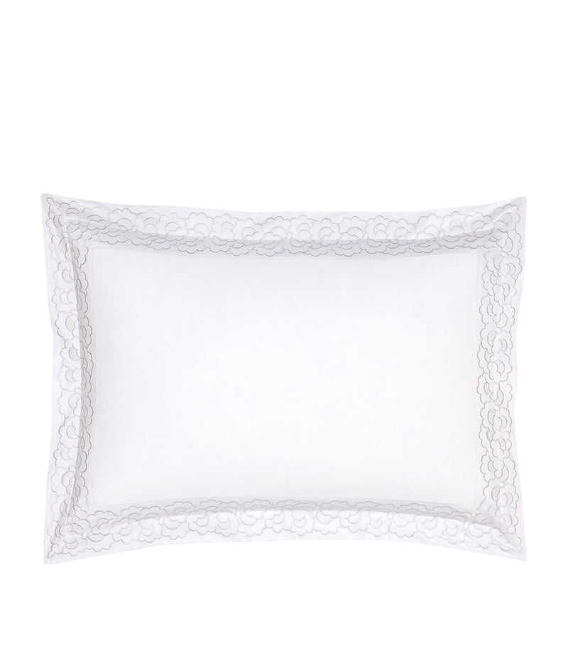 Yves Delorme Festons King Oxford pillowcase 54cm x 94cm (British brand)