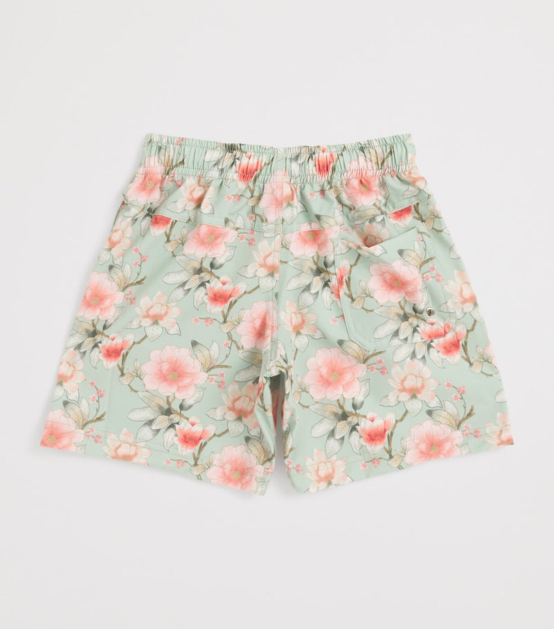 Olga Valentine floral board shorts for children 2-14 years, imported from the UK