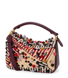LOEWE x Albers Puzzle top-handle bag with hand-woven cotton (British brand)