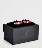 Deakin & Francis sterling silver spinel cufflinks 2.4cm - British product