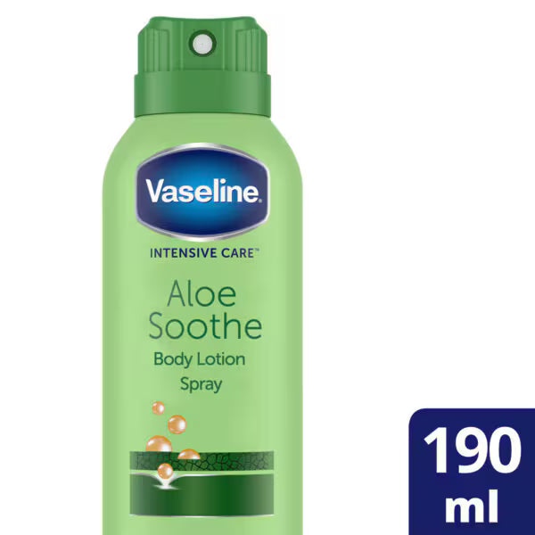 Vaseline Intensive Care Aloe Soothe spray moisturiser 190ml (British brand)