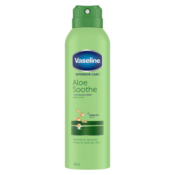 Vaseline Intensive Care Aloe Soothe spray moisturiser 190ml (British brand)