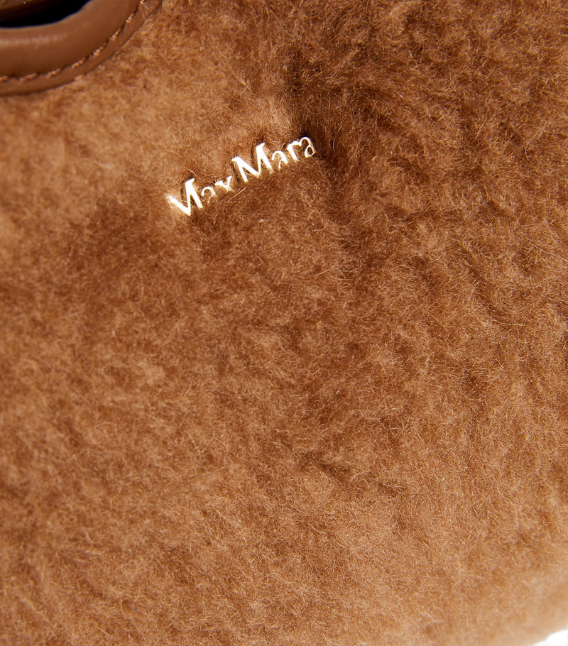 Max Mara Teddy Marine top-handle bag in camel fur, UK version