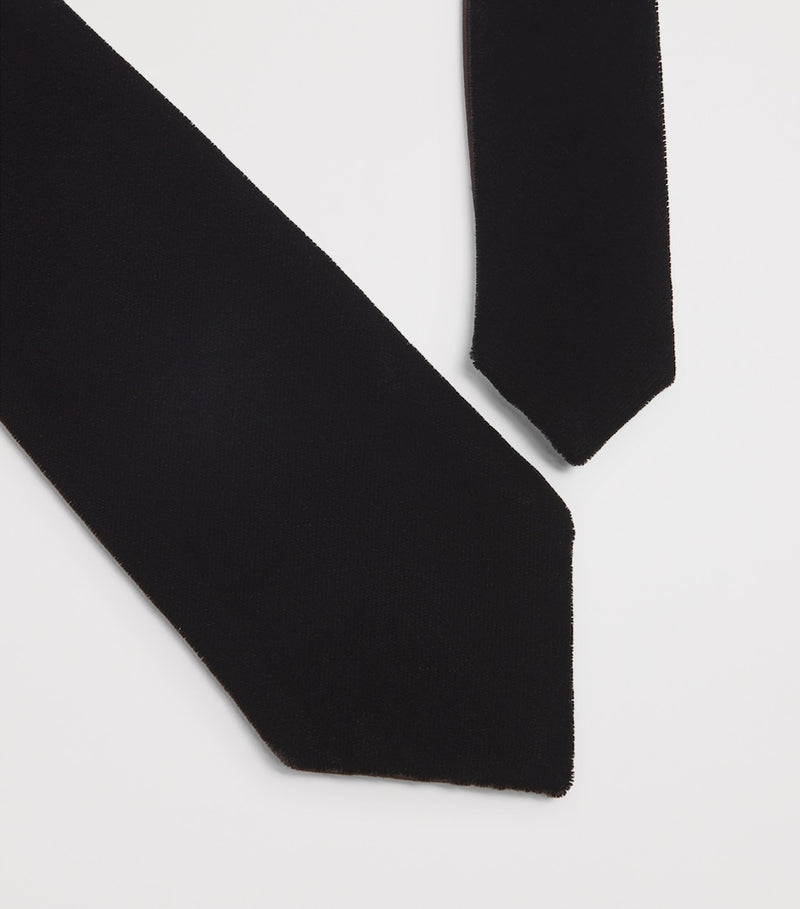 Giorgio Armani velvet tie 8cm width, imported from the UK