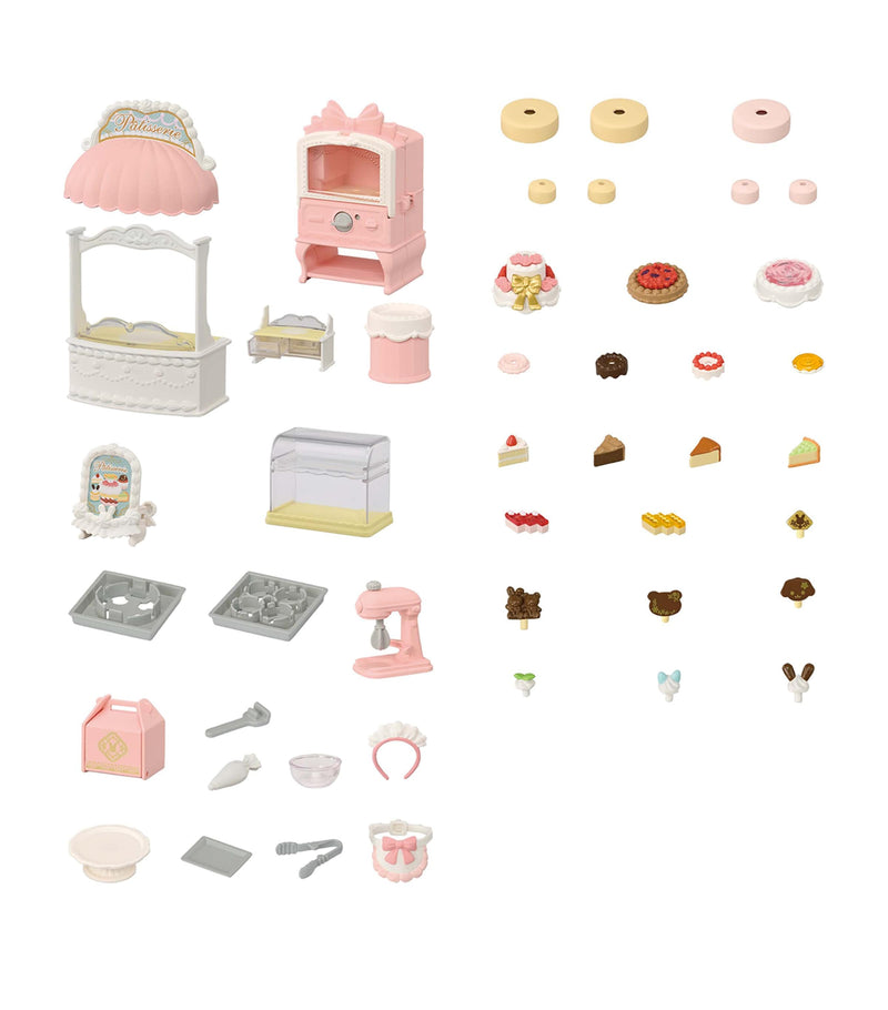 Sylvanian Families Village Cake Shop Starter Set toy playset (British brand)