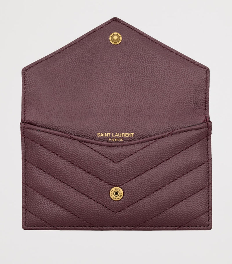 Saint Laurent Cassandre Matelassé envelope wallet (British brand)