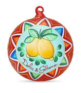 Harrods Dolce&Gabbana Casa Hand-Painted Carretto Siciliano Christmas Bauble 13cm- Buy online at McGrocer