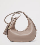 Aspinal Of London Soho Crescent small leather shoulder bag, UK version
